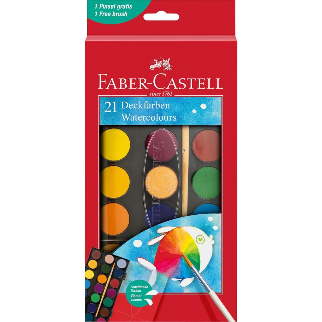 Faber-Castell Watercolours A Pack Of 21 Colour