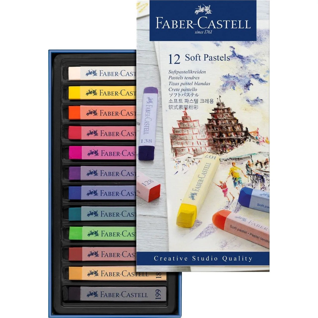 Faber-Castell Soft Pastels A Pack Of 12pcs