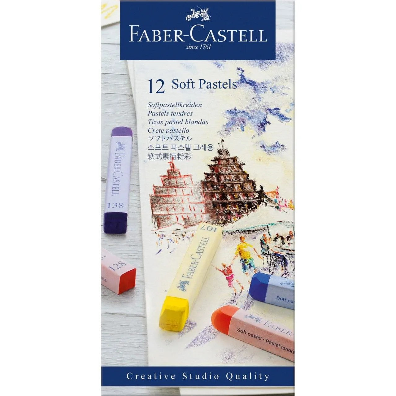Faber-Castell Soft Pastels A Pack Of 12pcs
