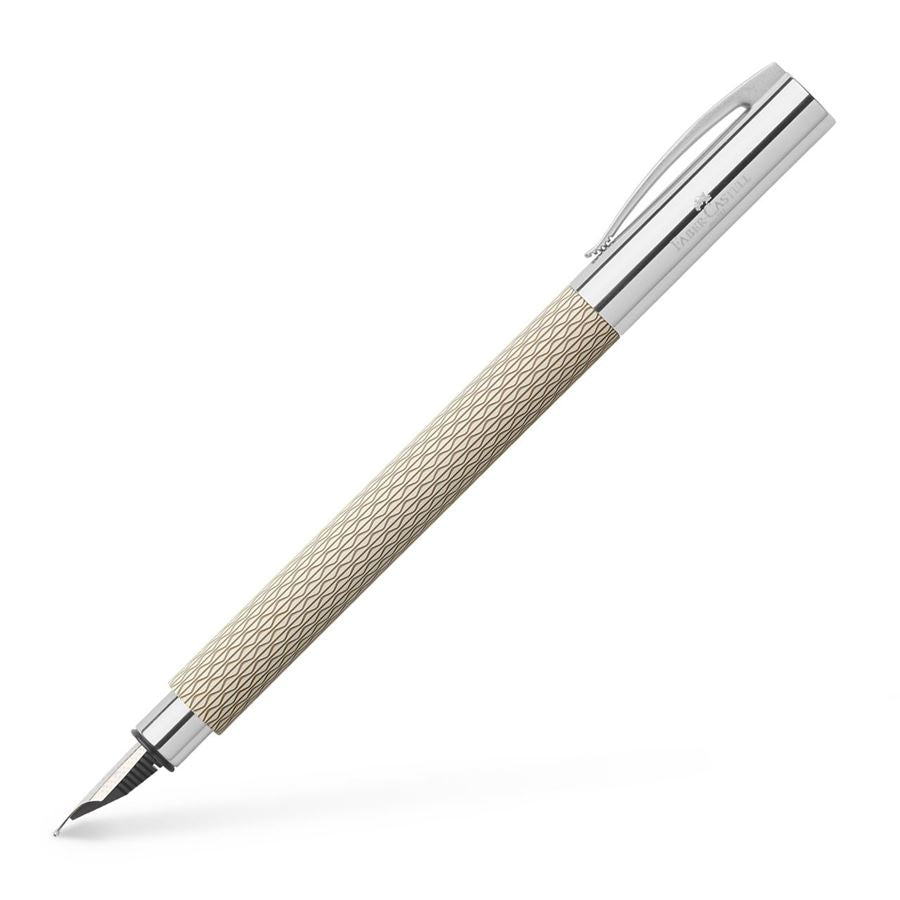 Faber-Castell Ambition OpArt White Sand Fountain Pen