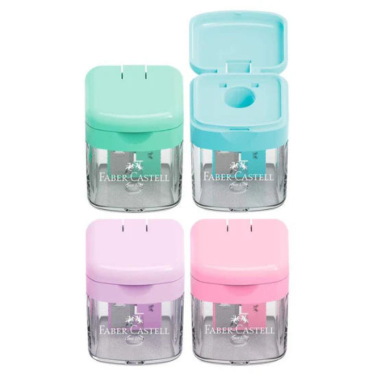 Faber-Castell Single Hole Sharpener - Pastel x 1pc Assortment