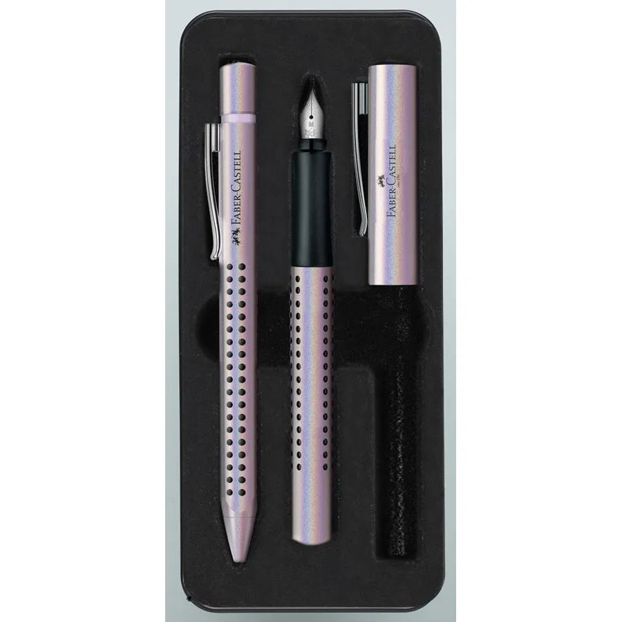 Faber-Castell The Grip 2011 A Set Of Fountain Pen & Ballpoint Pen - Gl