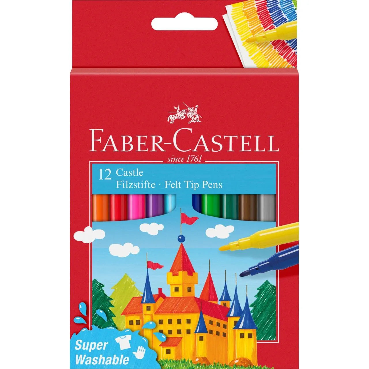 Faber-Castell Fibre-tip pen Castle Cardboard box 12pc.