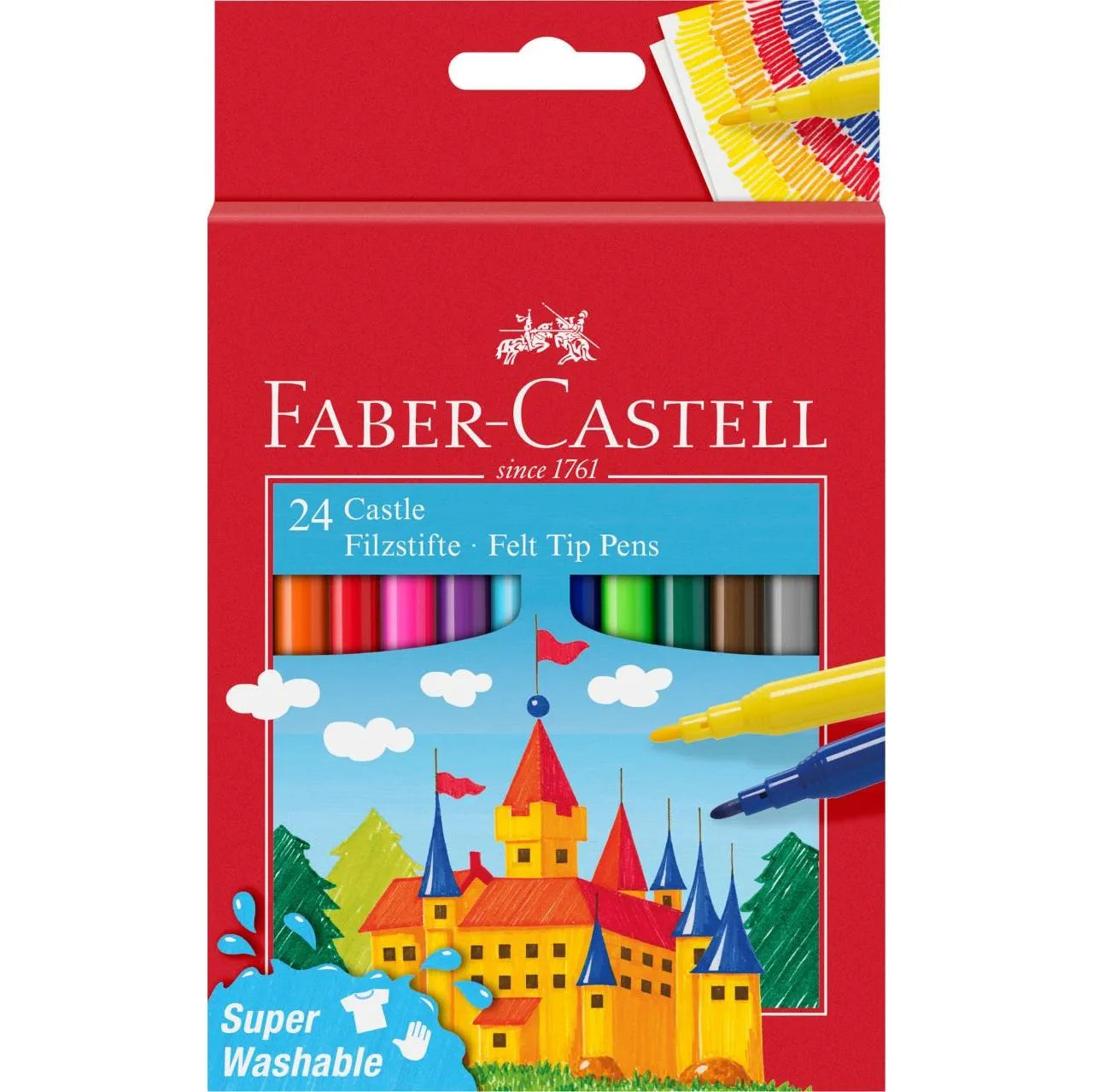 Faber-Castell Fibre-tip pen Castle Cardboard box 24pc.