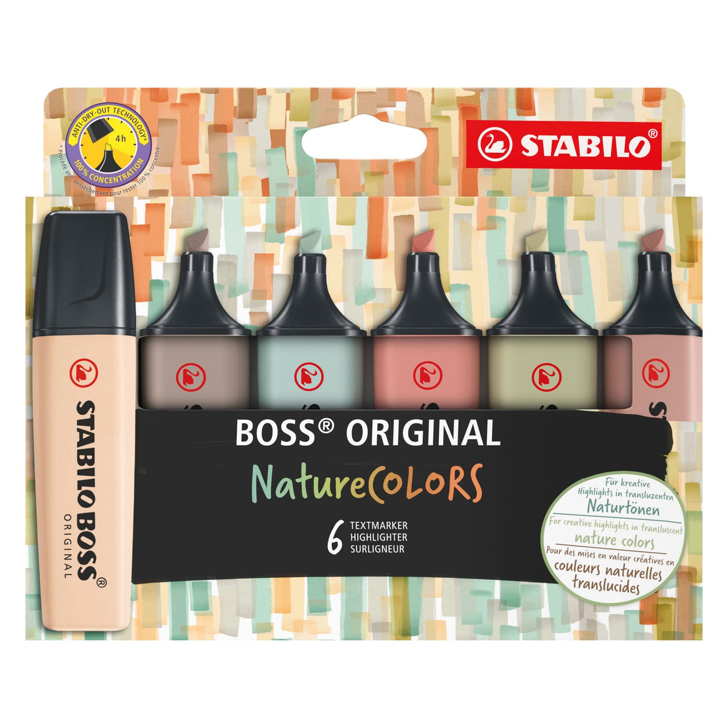 Stabilo Boss Original Highlighters A Pack Of 6pcs - NatureColors