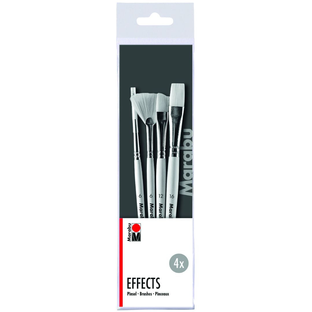 Marabu Effects Brush Set 4pcs