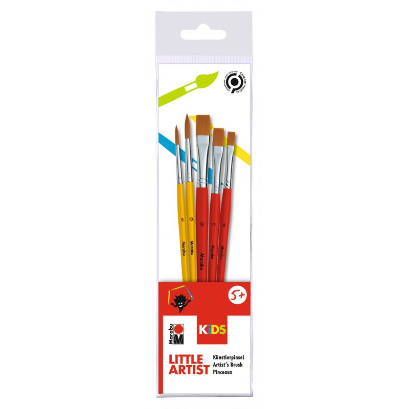 Marabu Kids Little Artist Brushes A Set Of 5pcs