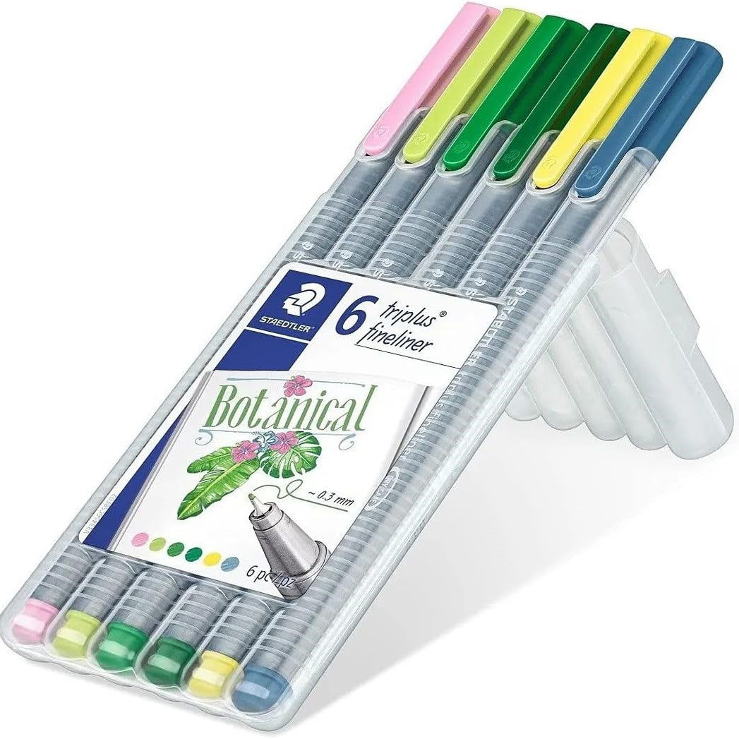 Staedtler Triplus Fineliner 334 A Pack Of 6pcs - Botanical
