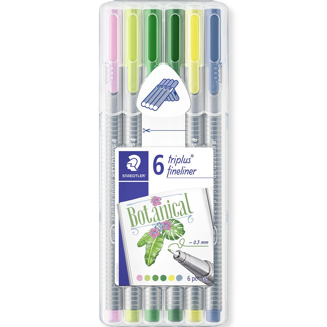 Staedtler Triplus Fineliner 334 A Pack Of 6pcs - Botanical