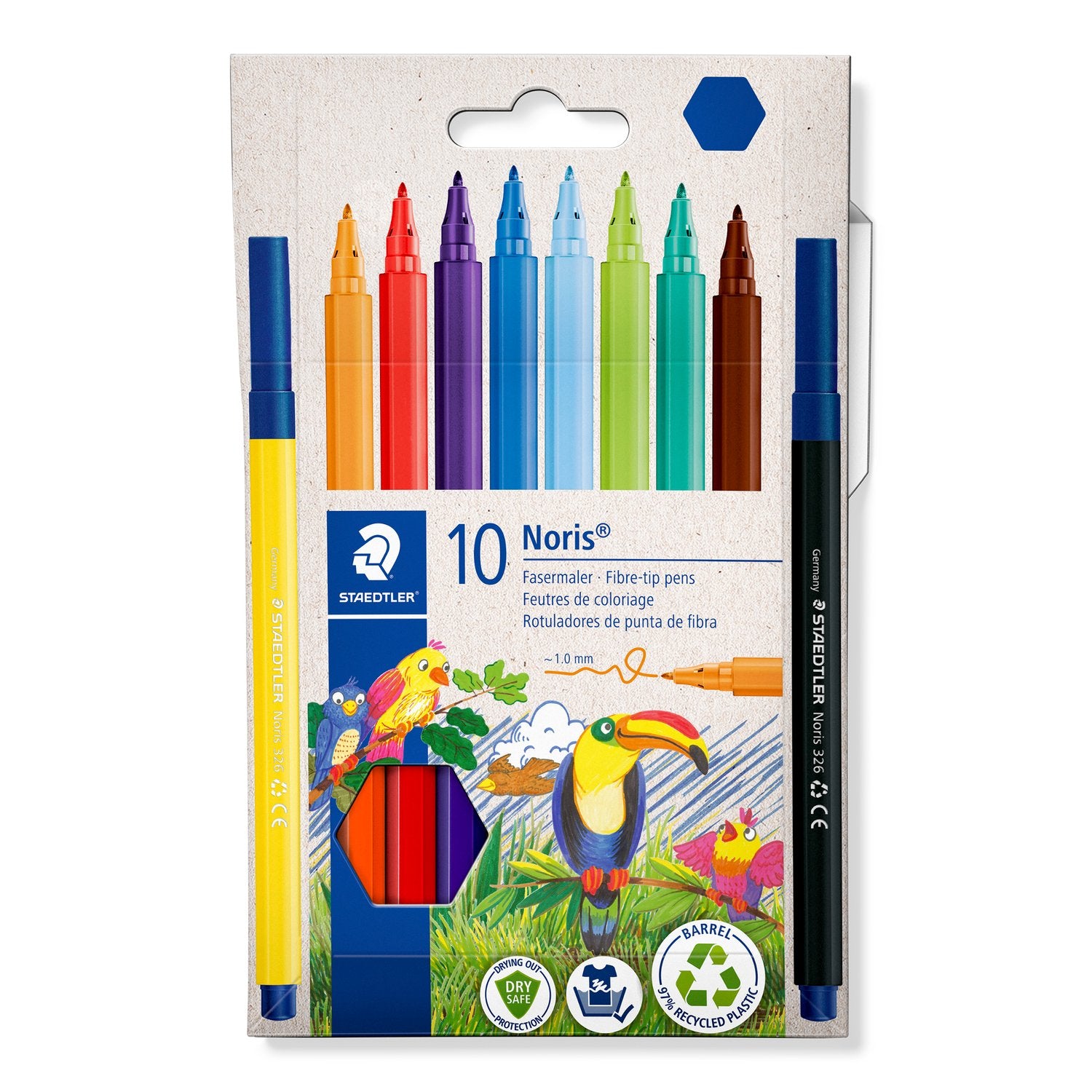 Staedtler Noris Fibre-Tip Pen A Pack Of 10pcs