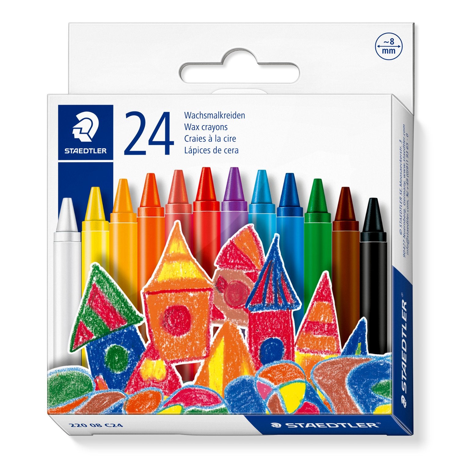 Staedtler Wax Crayons A Pack Of 24pcs