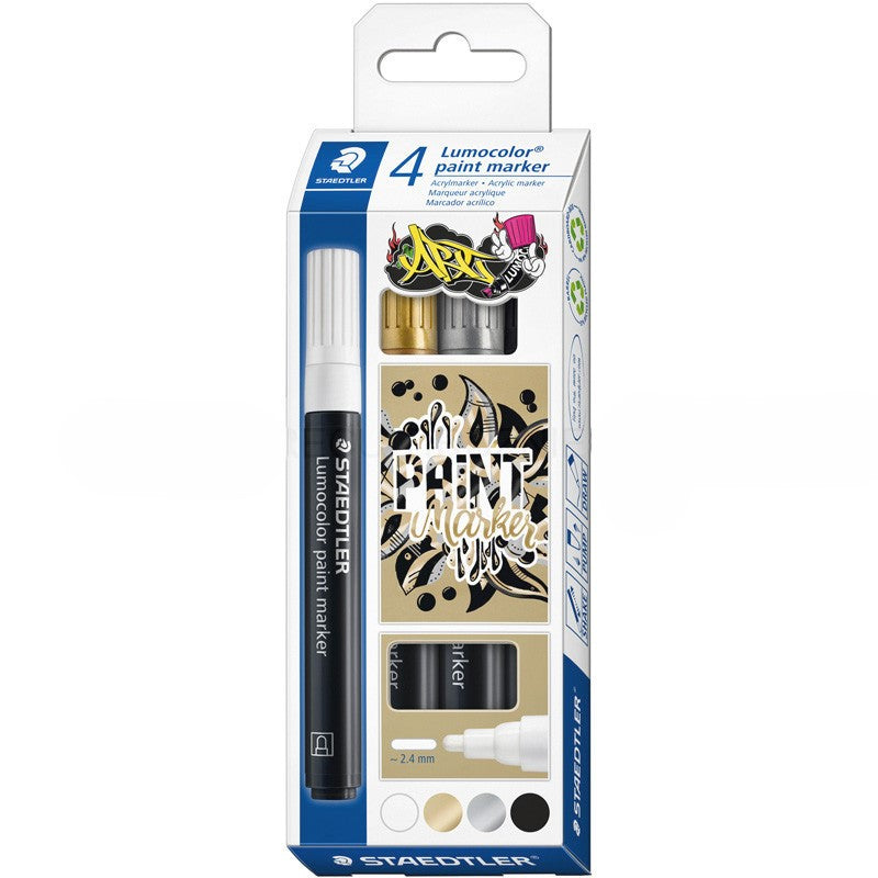 Staedtler 4 Lumocolor Paint Marker