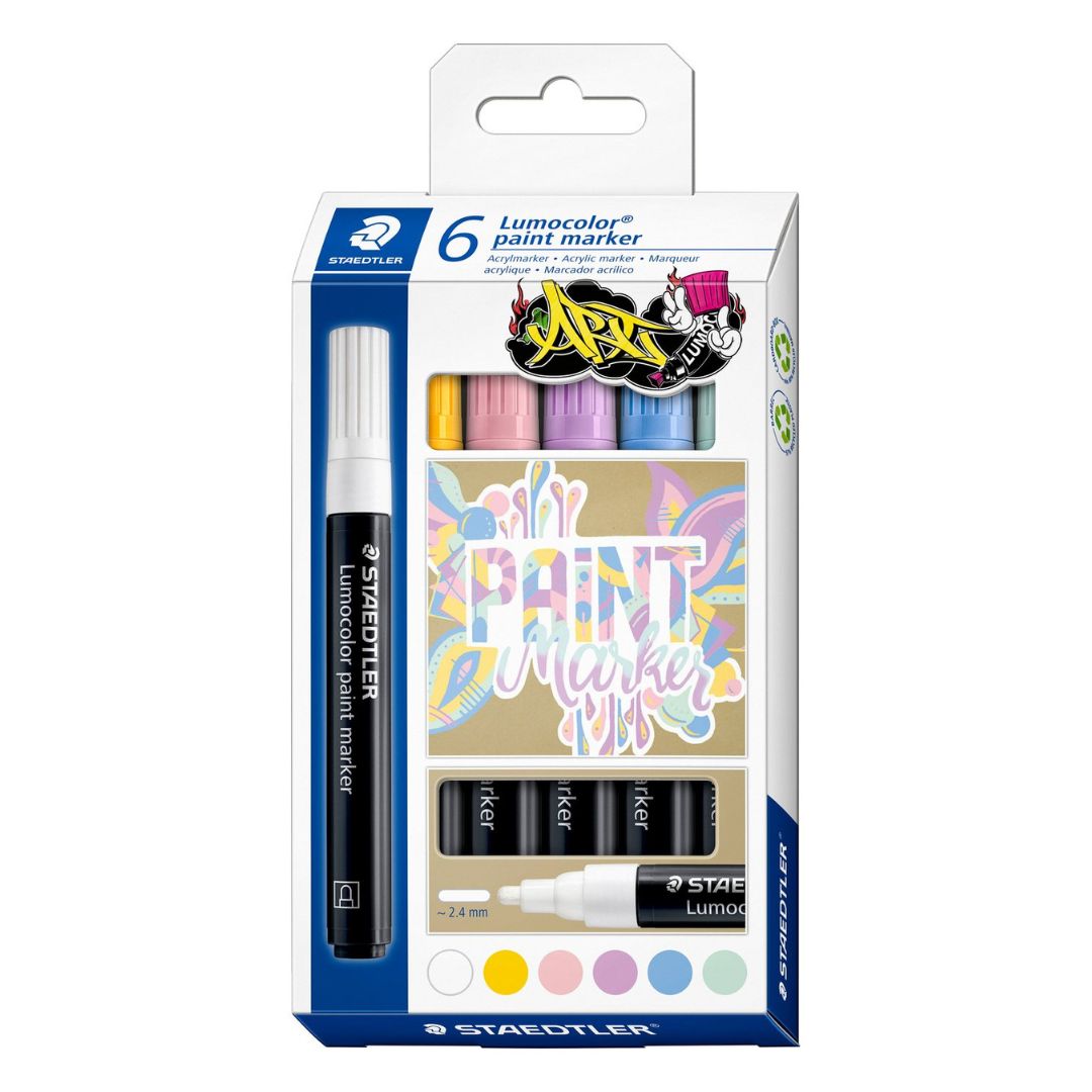 Staedtler 6 Lumocolor Paint Marker