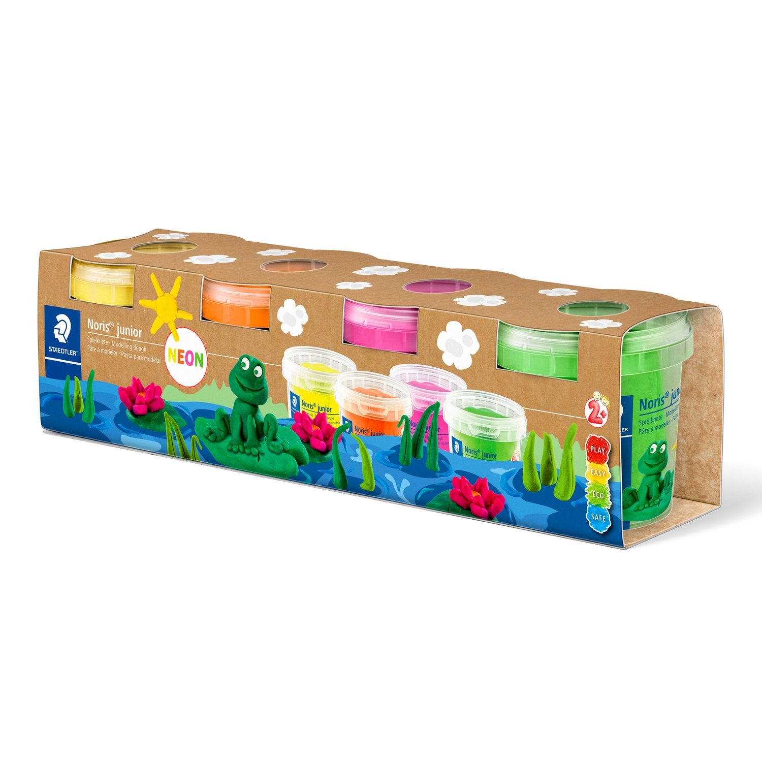 Staedtler - Noris Junior - Modelling Dough A Pack 4pcs - Neon