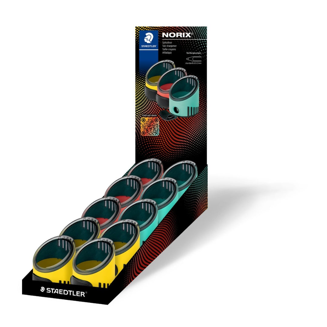 Staedtler - Norix - Tub Single Hole Sharpener x 1pc Assortment