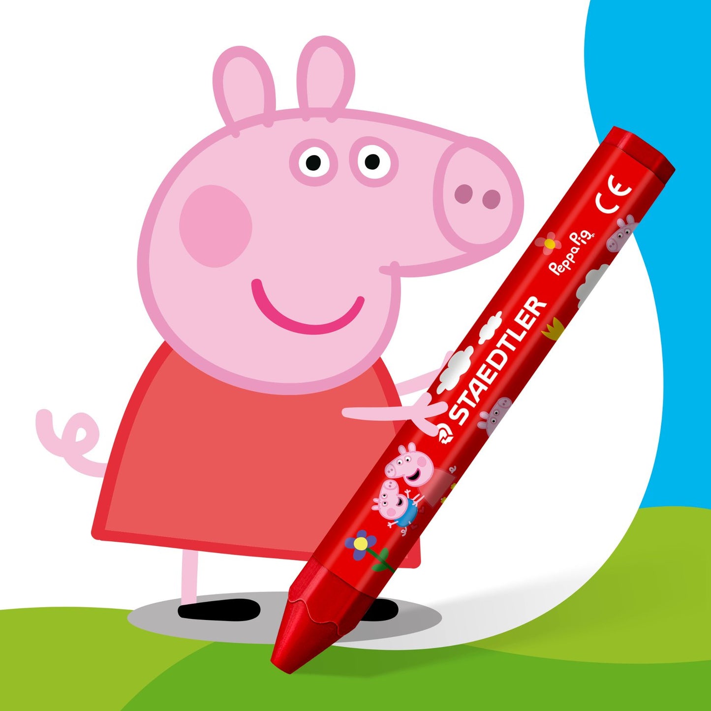 Staedtler - Noris Junior - Wax Crayons A Pack Of 12pcs - Peppa Pig