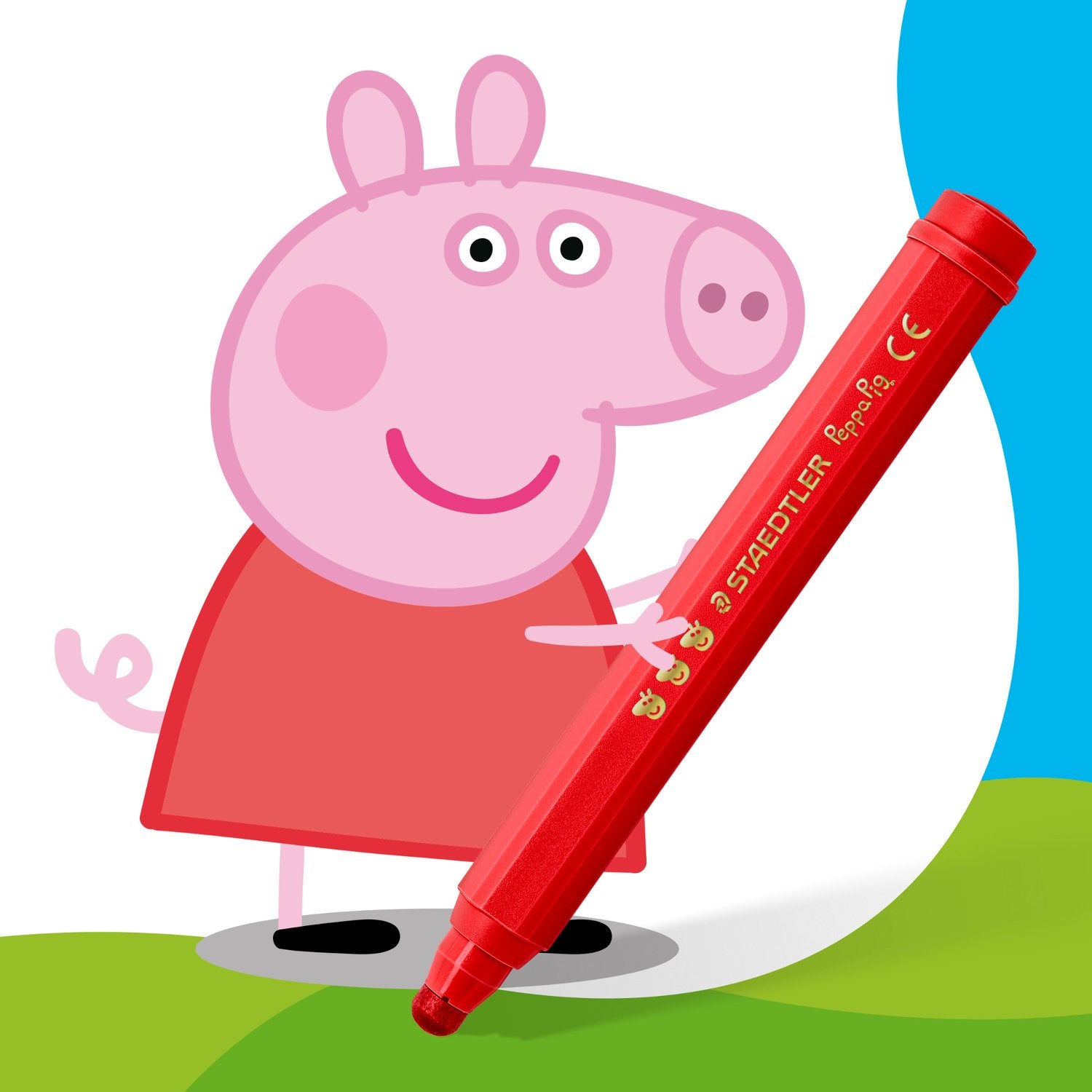 Staedtler - Noris Junior - Jumbo Fibre-Tip Pen A Pack Of 6pcs - Peppa Pig