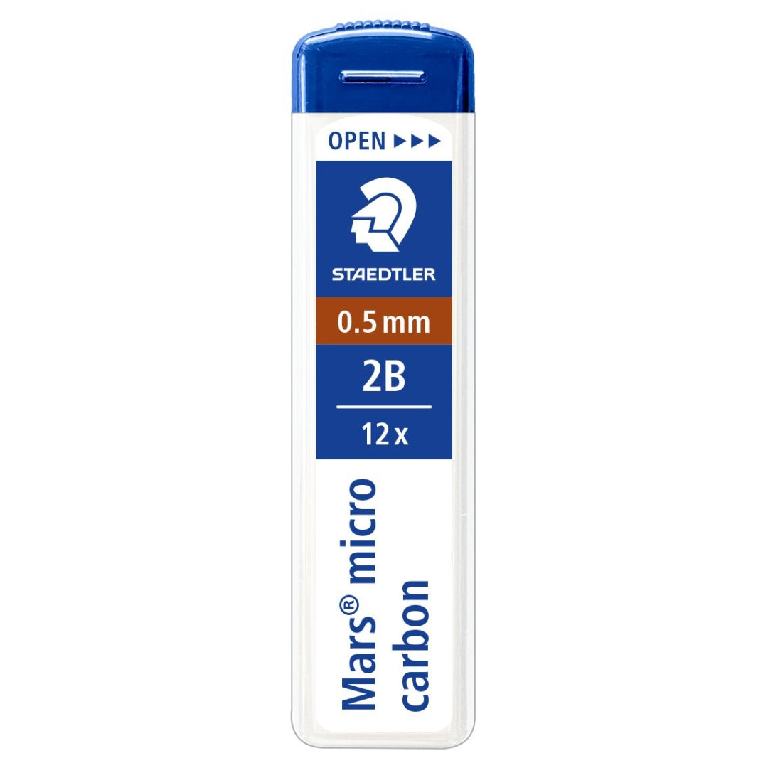Staedtler - Mars - Mechanical Pencil Lead A Pack Of 12pcs - 0.5mm / 2B