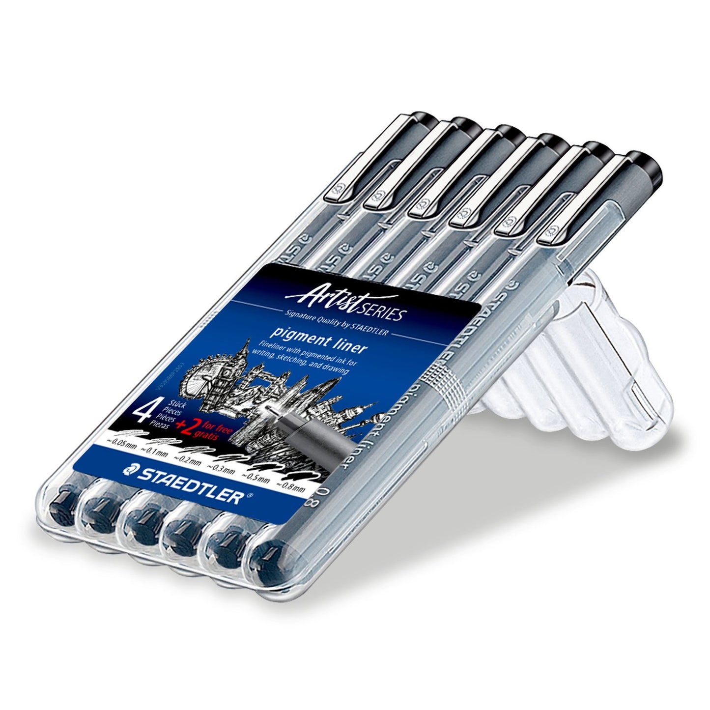 Staedtler - Artist Series - Pigment Liner A Set Of 6pcs