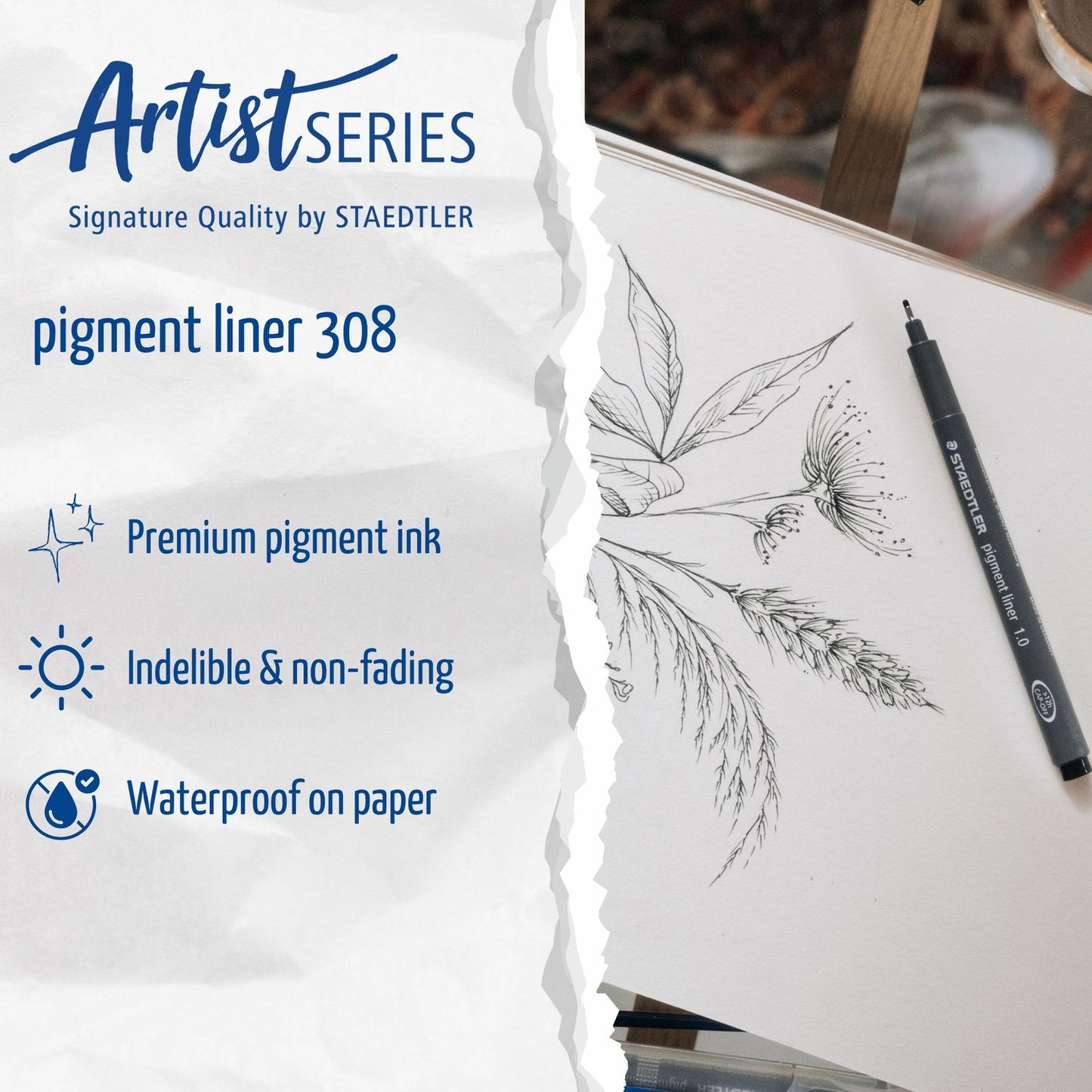 Staedtler - Artist Series - Pigment Liner A Set Of 8pcs