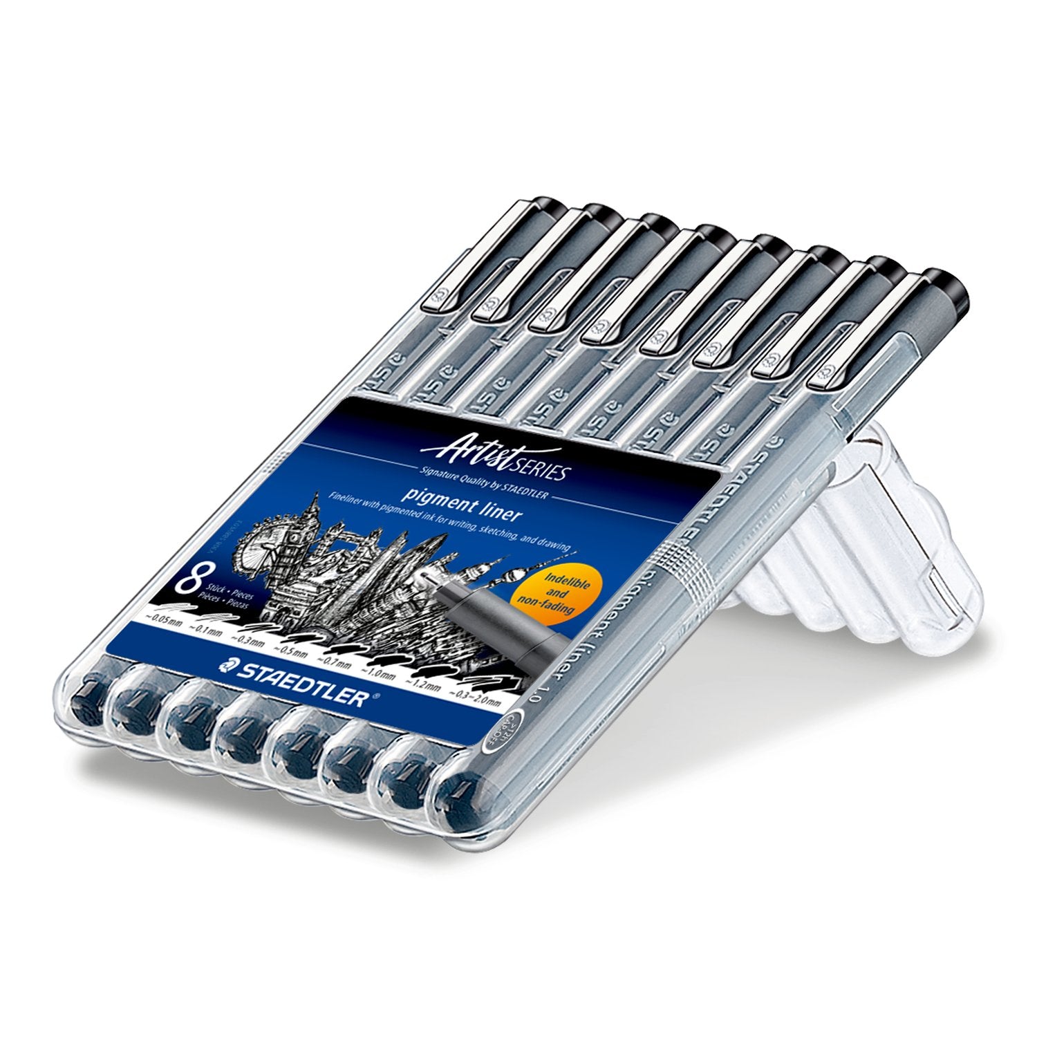 Staedtler - Artist Series - Pigment Liner A Set Of 8pcs