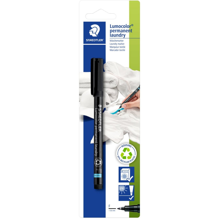 Staedtler - Lumocolor - Permanent Laundry Marker - Black