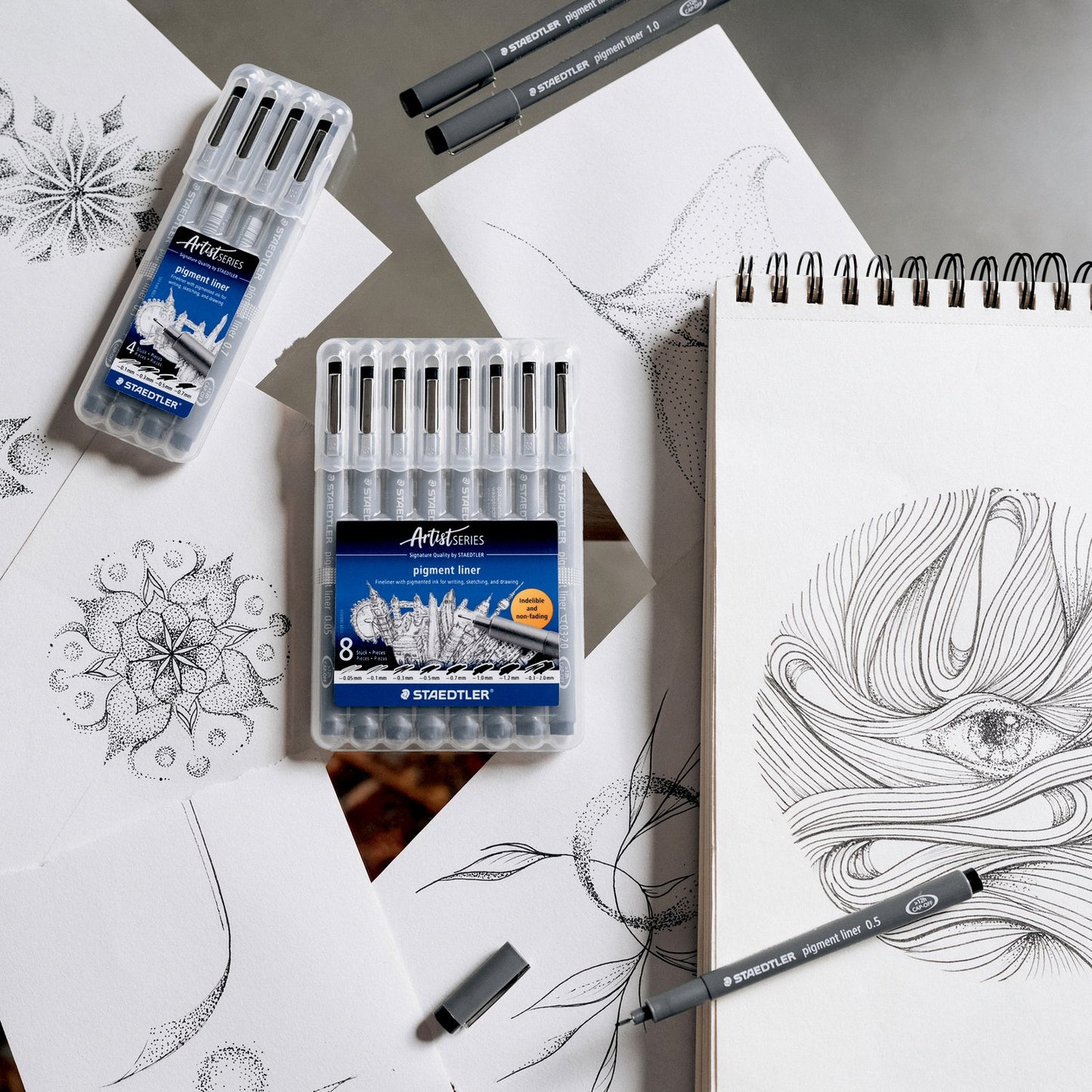 Staedtler - Artist Series - Pigment Liner A Set Of 4pcs