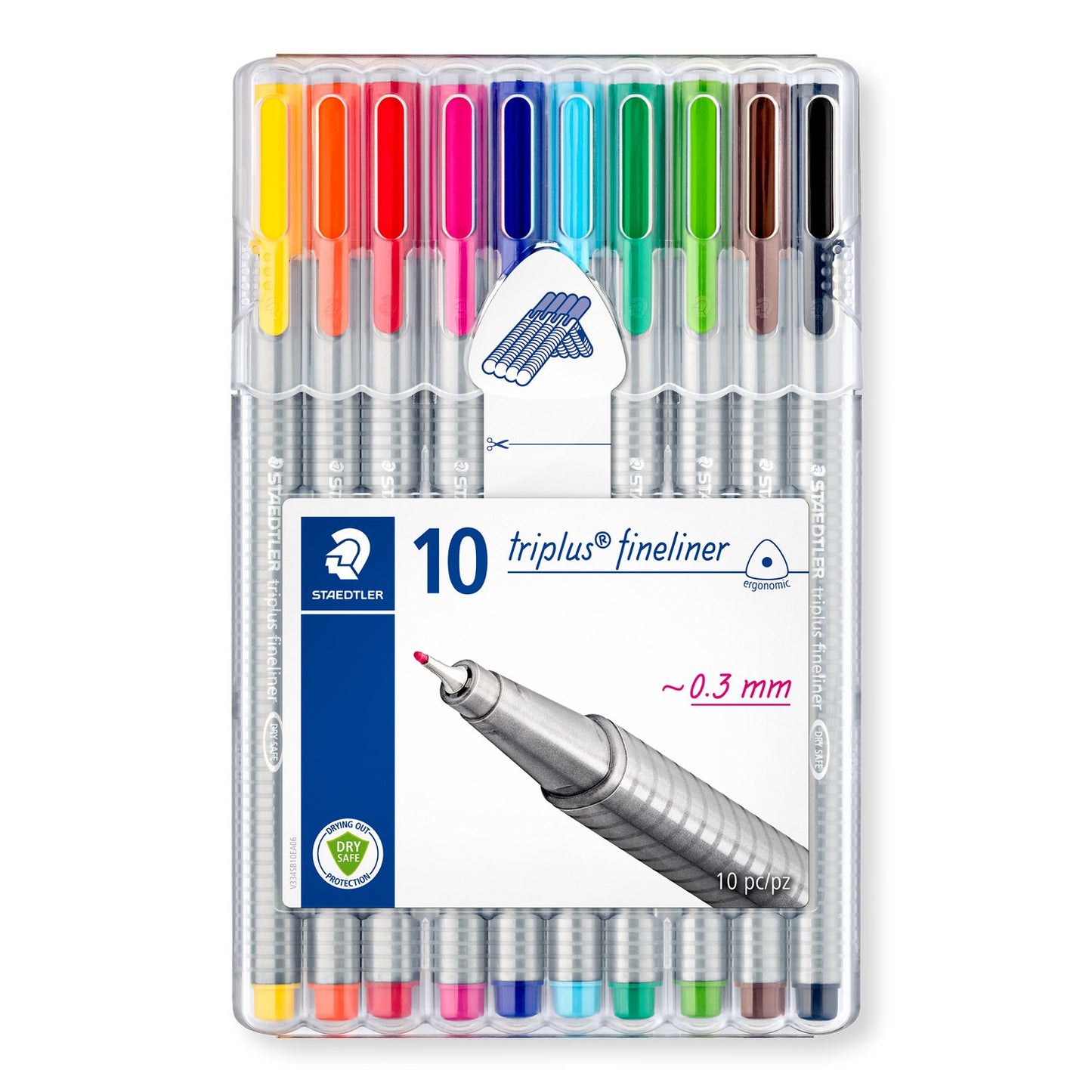 Staedtler Triplus Fineliner 0.3mm A Pack Of 10pcs