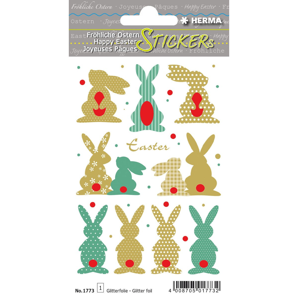 Herma Sticker Gold Bunnies x1sheet