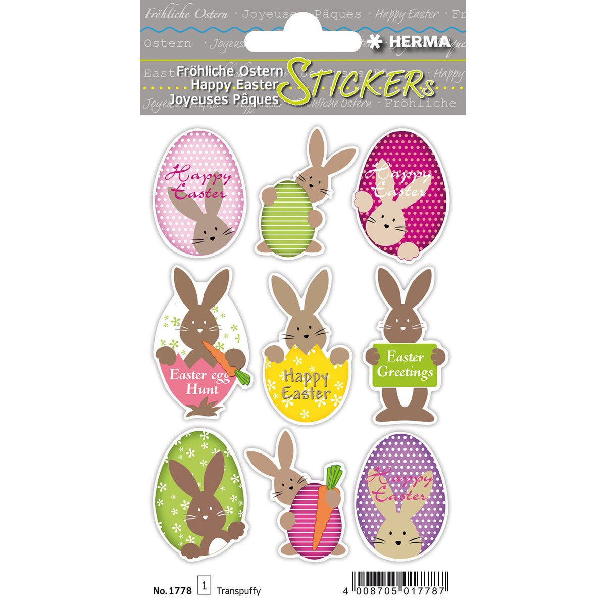 Herma Easter Bunny Stickers x1 sheet