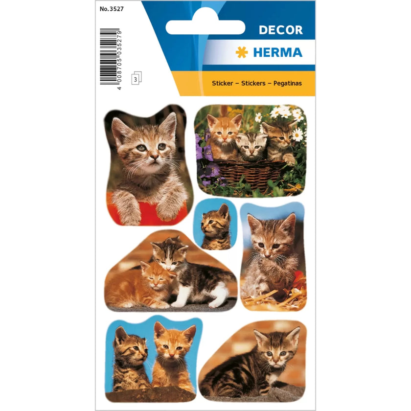 Herma Stickers A Pack Of 3 Sheets - Cats