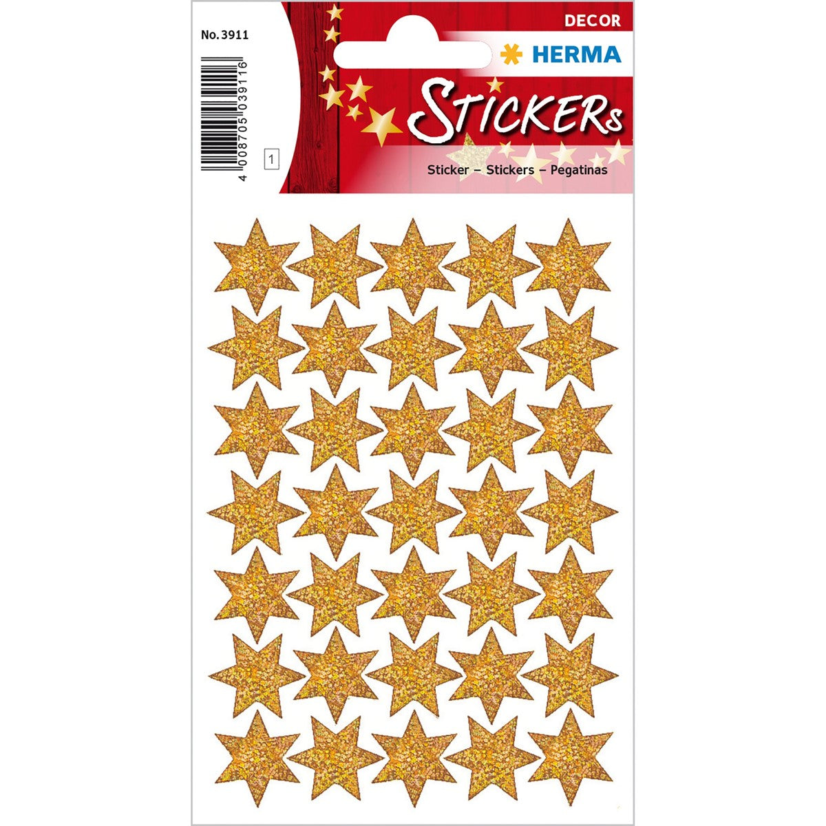 Herma Little Gold Stars Stickers A Pack Of 1 Sheet