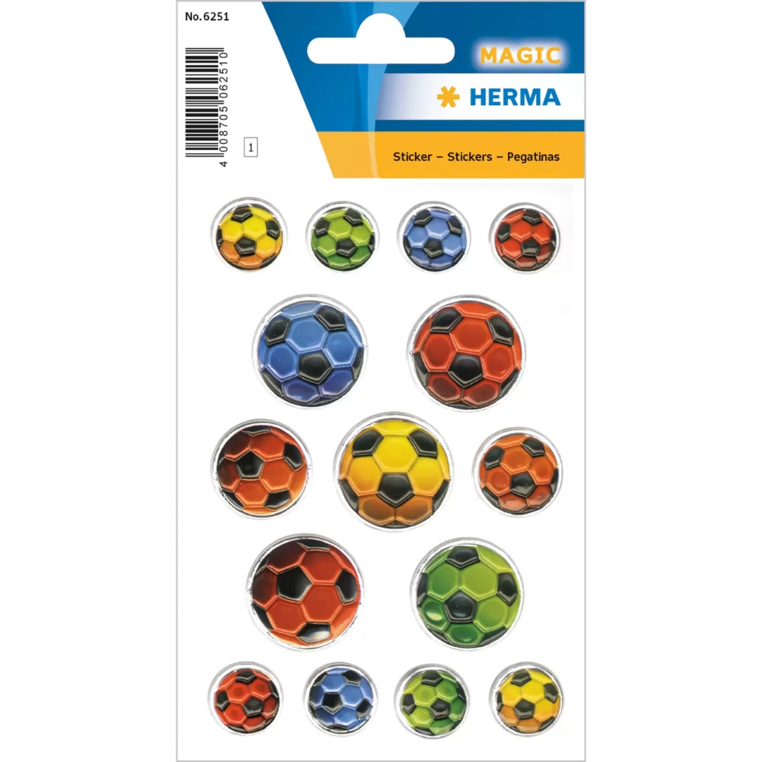 Herma Stickers A Pack Of 1 Sheet - Soccer Balls