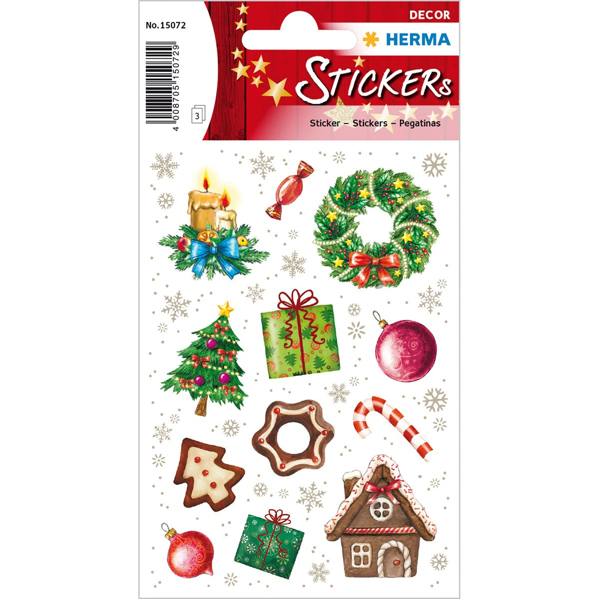 Herma Christmas Time Stickers A Pack Of 3 Sheets