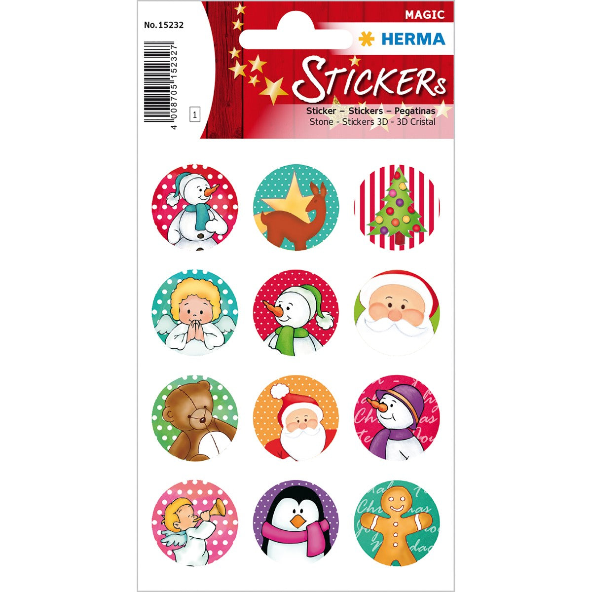 Herma Christmas Symbols Stickers A Pack Of 1 Sheet