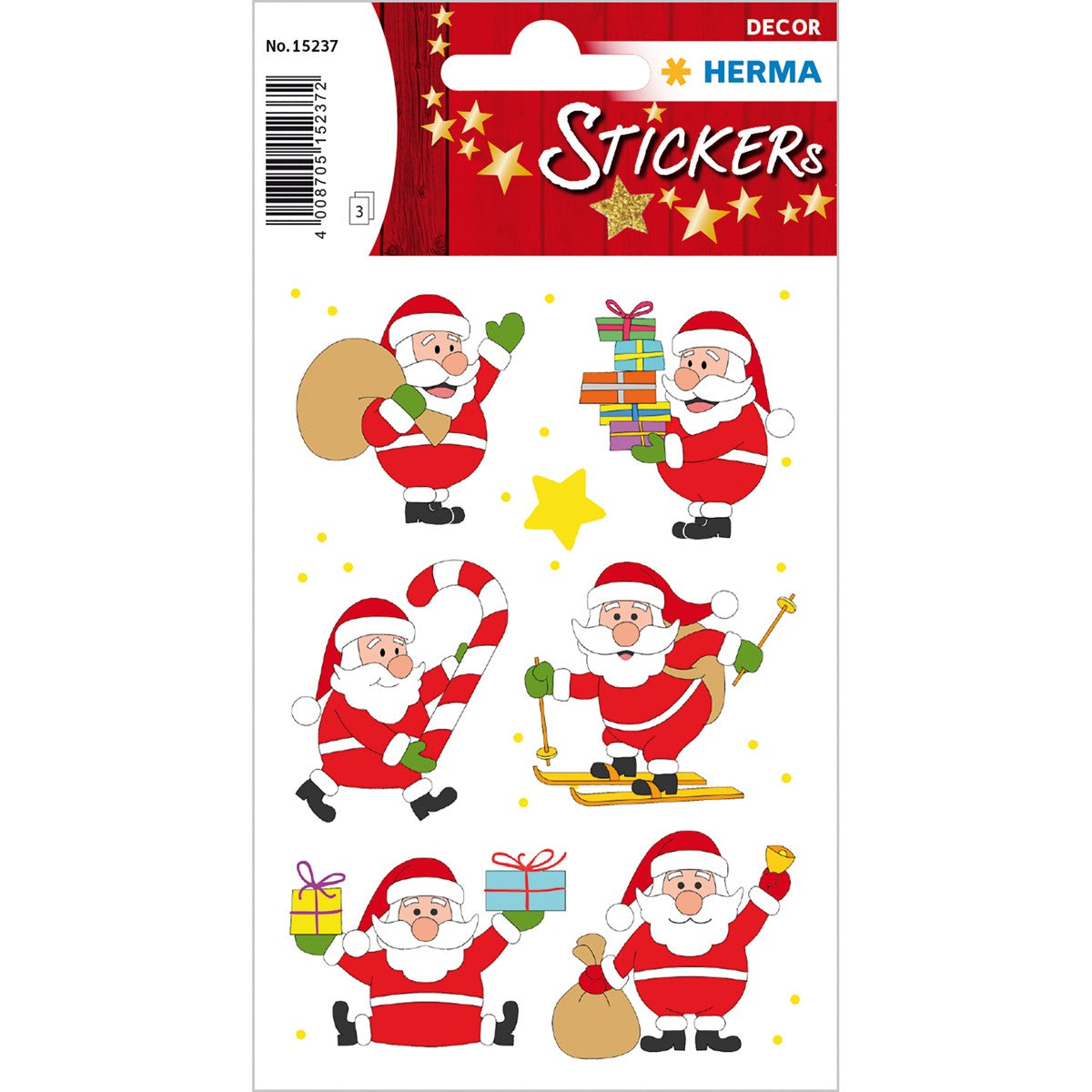 Herma Friend Santa Claus Stickers A Pack Of 3 Sheets
