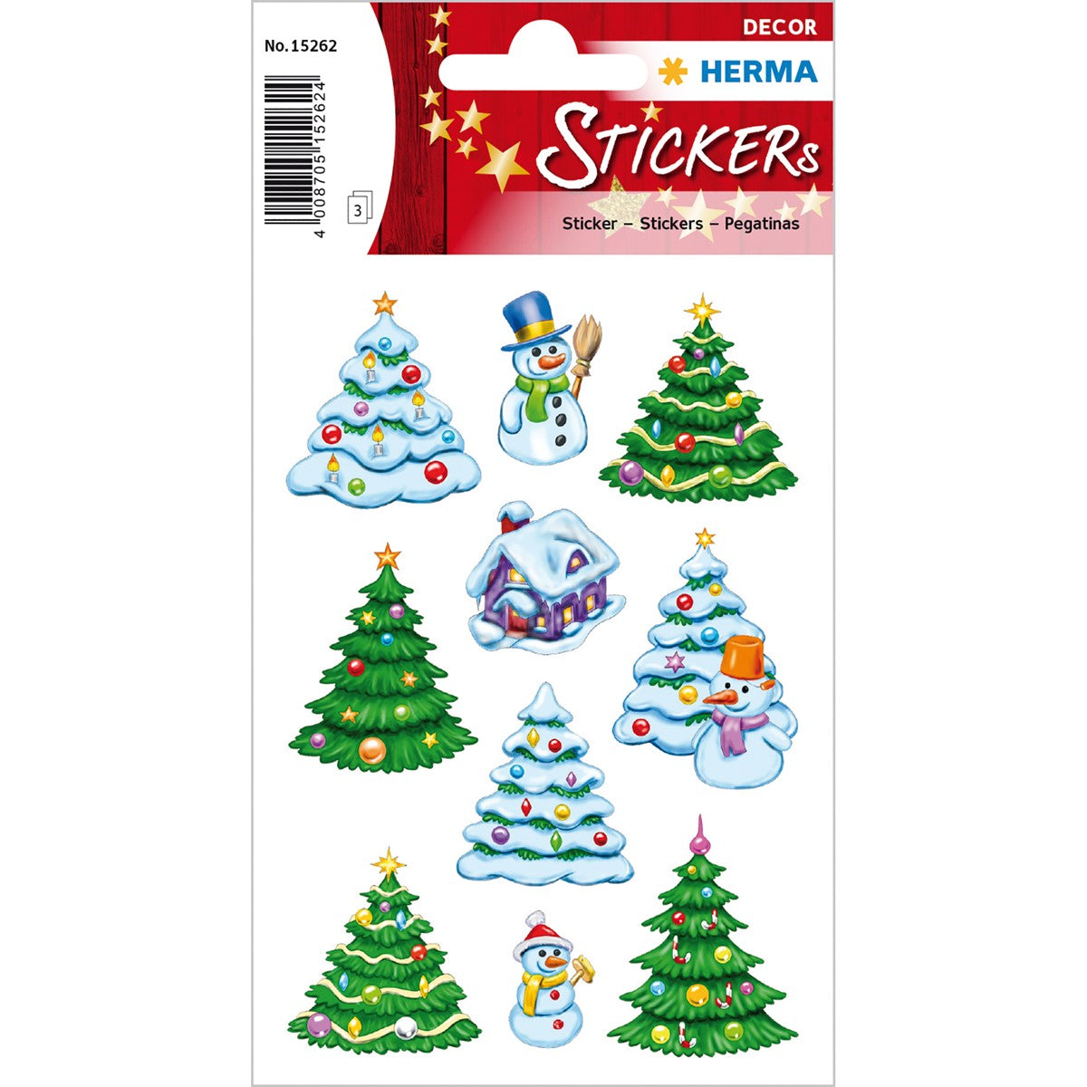 Herma Christmas Winter Forest Stickers A Pack Of 3 Sheets