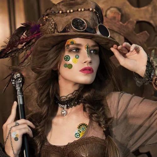 Herma Face Art Stickers Steampunk Marie