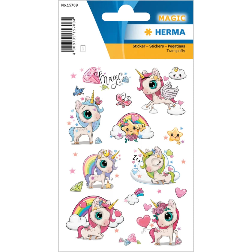 Herma Stickers A Pack Of 1 Sheet - Enchanted Unicorn