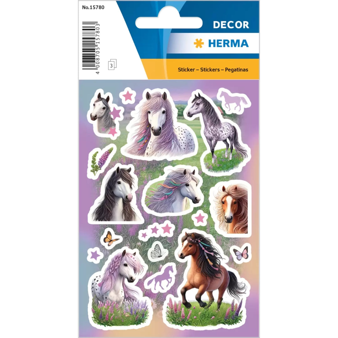 Herma Stickers A Pack Of 3 Sheets - Horses