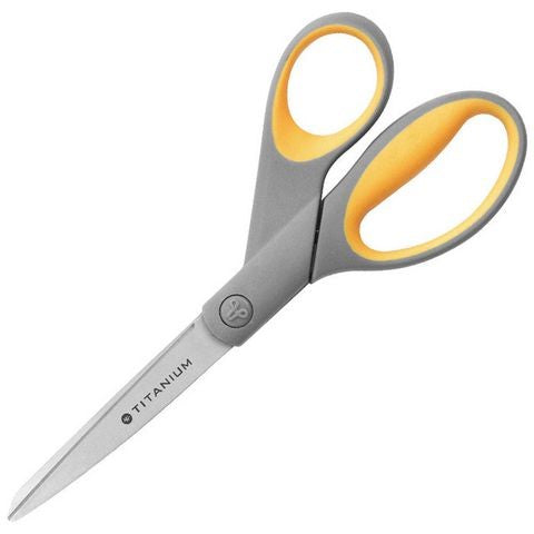 Westcott 8inch Super Softgrip Scissors, Titanium, 210 mm