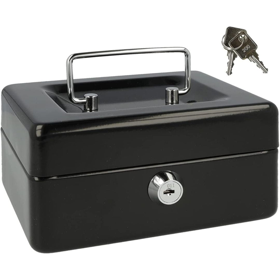 Westcott Cash Box Black 79 x 152 x 120mm