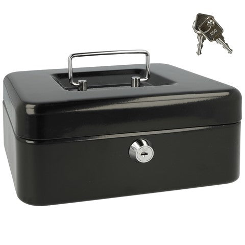 Westcott Cash Box Black 89 x 200 x 161mm