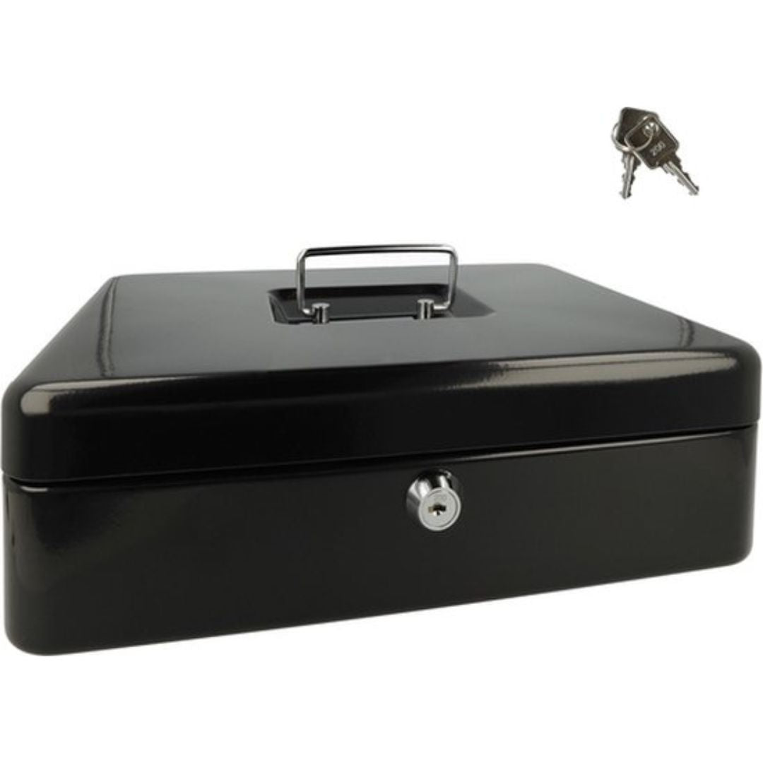 Westcott Cash Box Black 91 x 301 x 242mm