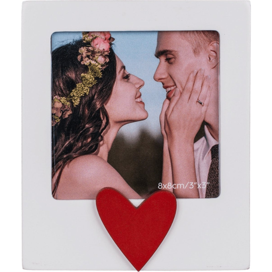Wooden Photo Frame Heart 8 x 8cm