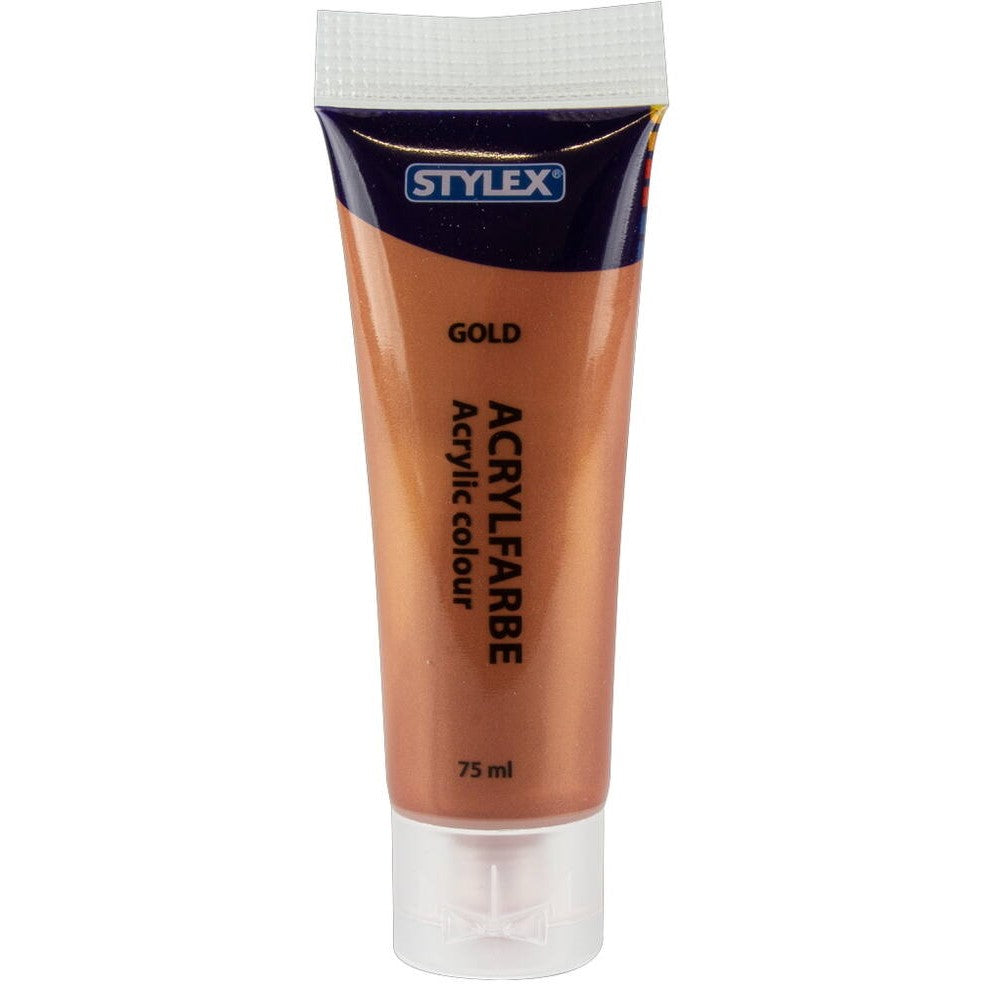 Stylex Acrylic Paint Metallic 75ml A Pack Of 6pcs