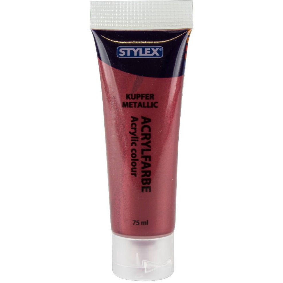 Stylex Acrylic Paint Metallic 75ml A Pack Of 6pcs