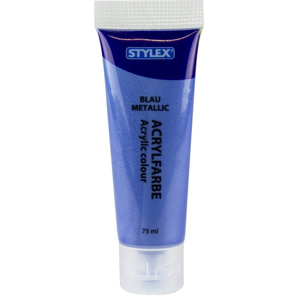 Stylex Acrylic Paint Metallic 75ml A Pack Of 6pcs