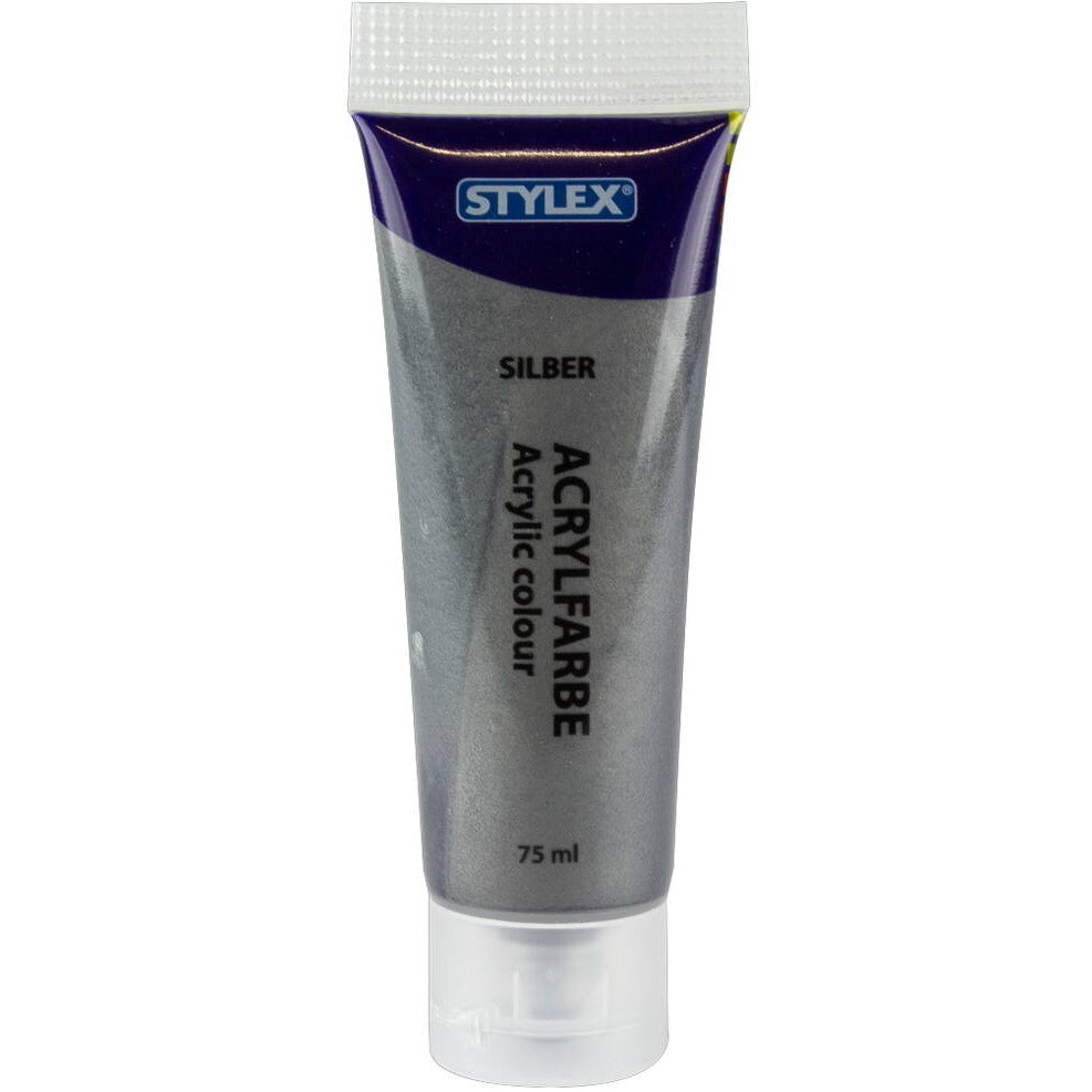 Stylex Acrylic Paint Metallic 75ml A Pack Of 6pcs