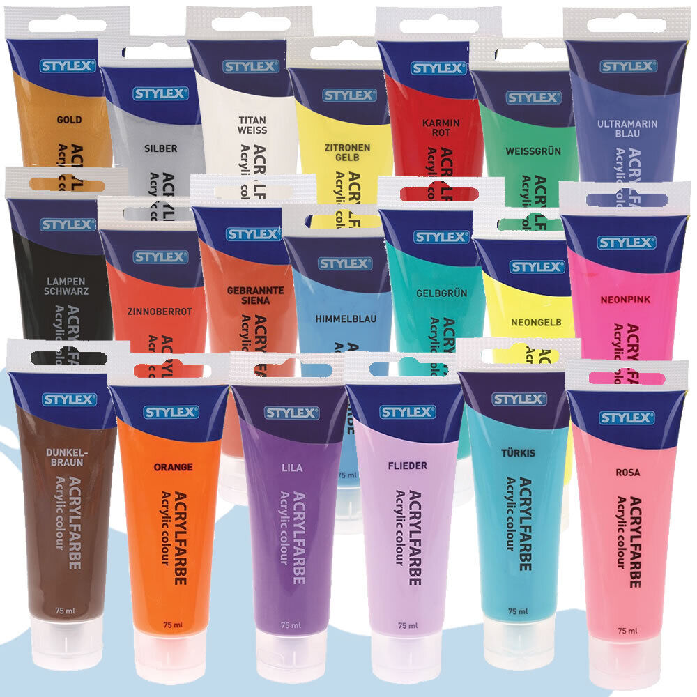 Stylex Acrylic Paint 83 ml - Various Colours - Mint